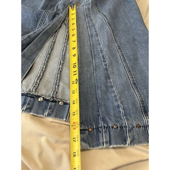 Y2K Low Rise Denim Maxi Skirt Size 10 Special Edition Old Navy - Picture 6 of 8